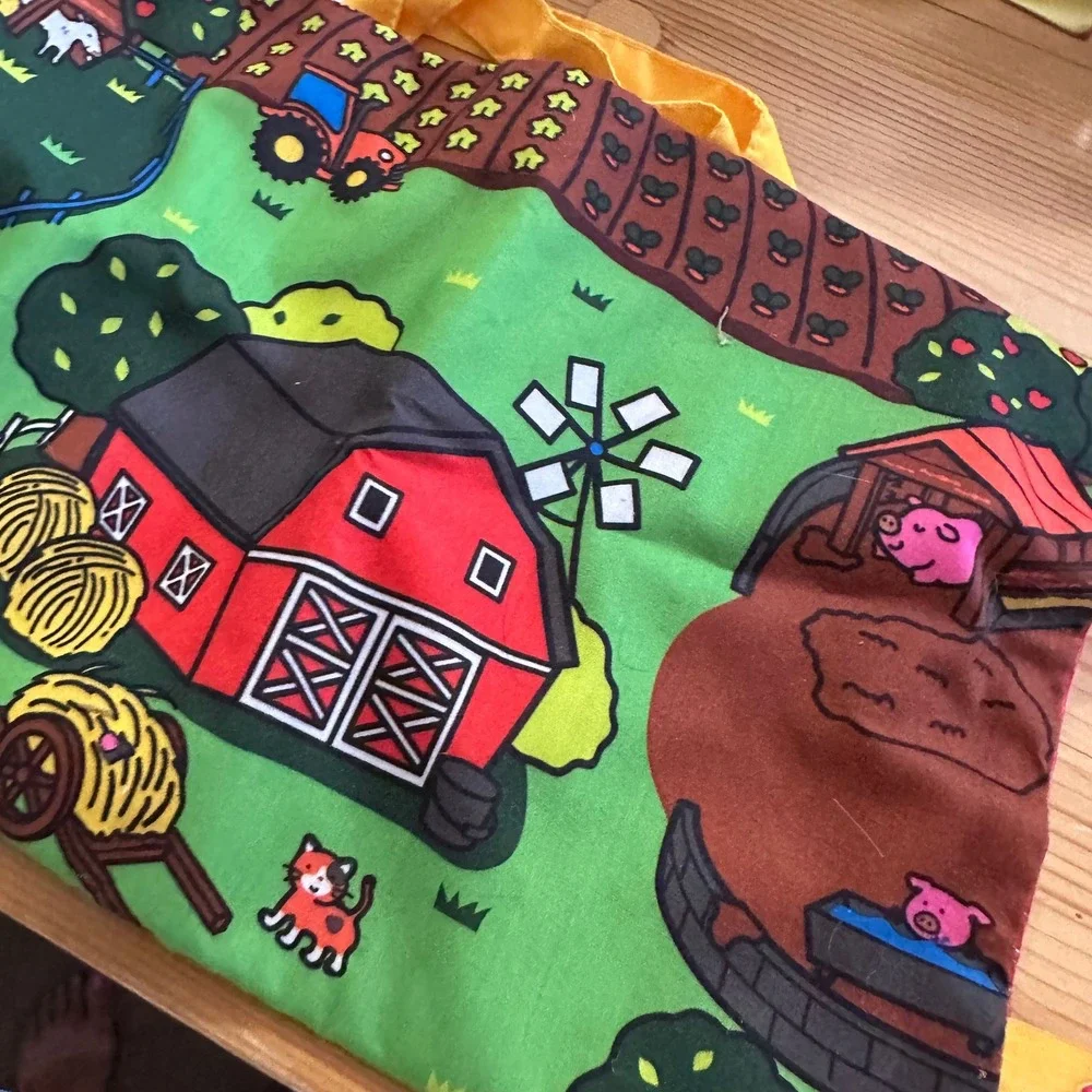 Melissa & Doug K's Kids Fun on the Farm Soft Play Mat and 9 Plush Figures Set